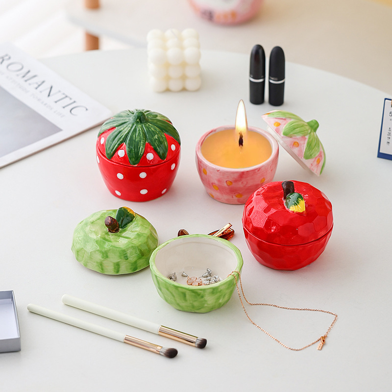 Candle Supplies Europe - Portavelas de fruta de simulación bonita
