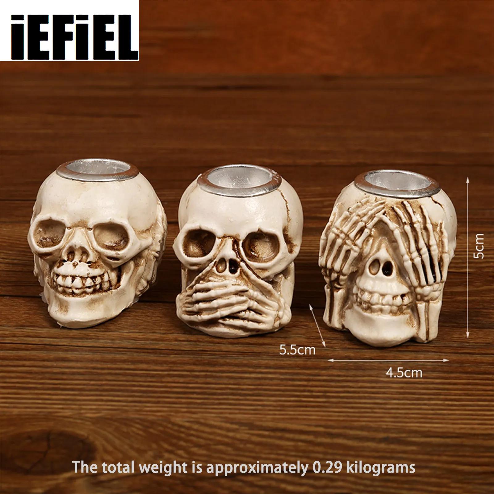 Candle Supplies Europe - Portavelas de calavera de Halloween, candelabro