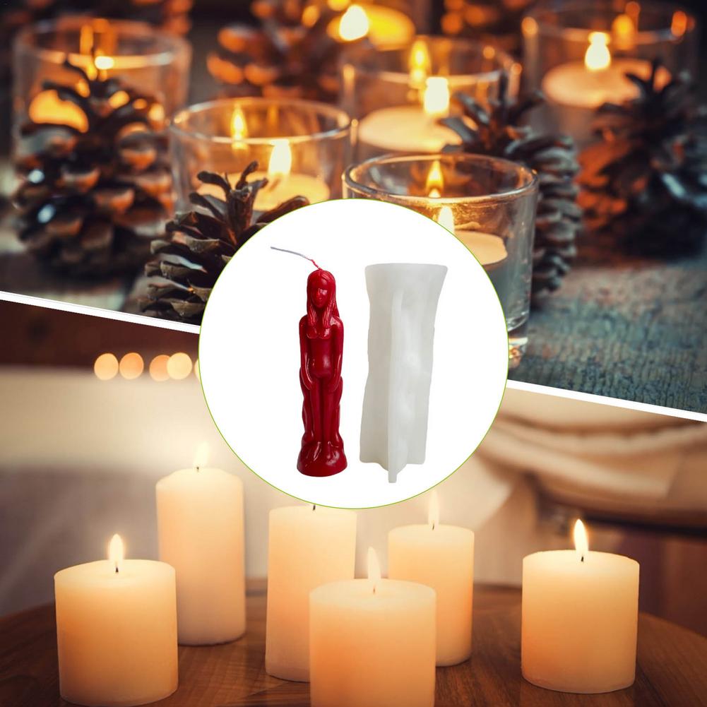 Molde de vela humanoide para h - Candle Supplies Storage reseña y precio