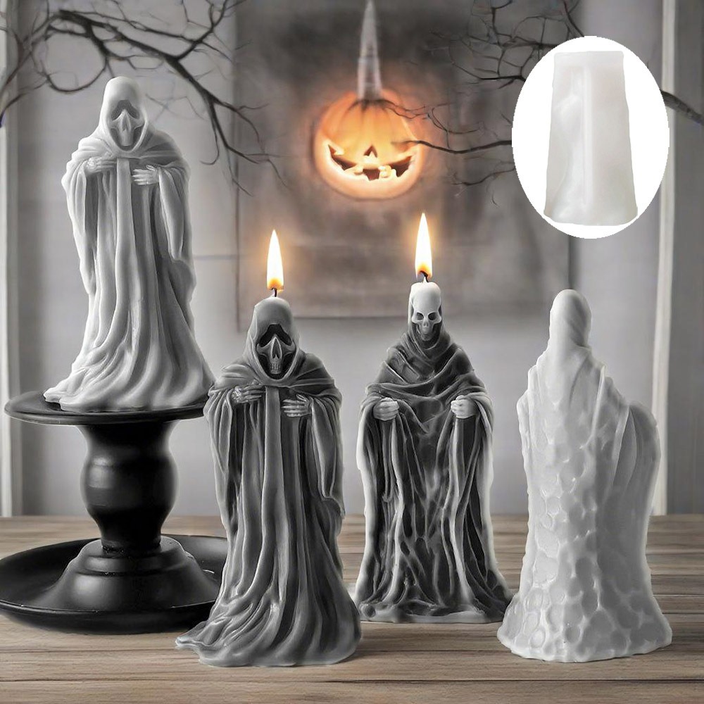 Vela aromática de esqueleto 3D - Candle Supplies Storage reseña y precio