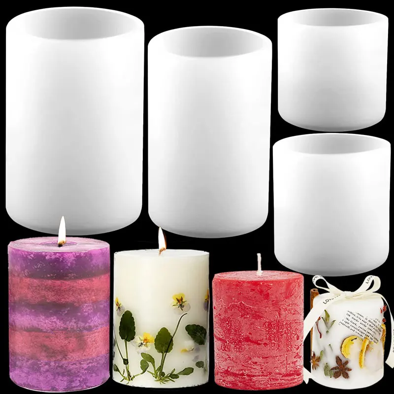 Moldes cilíndricos de silicona - Candle Supplies Storage reseña y precio