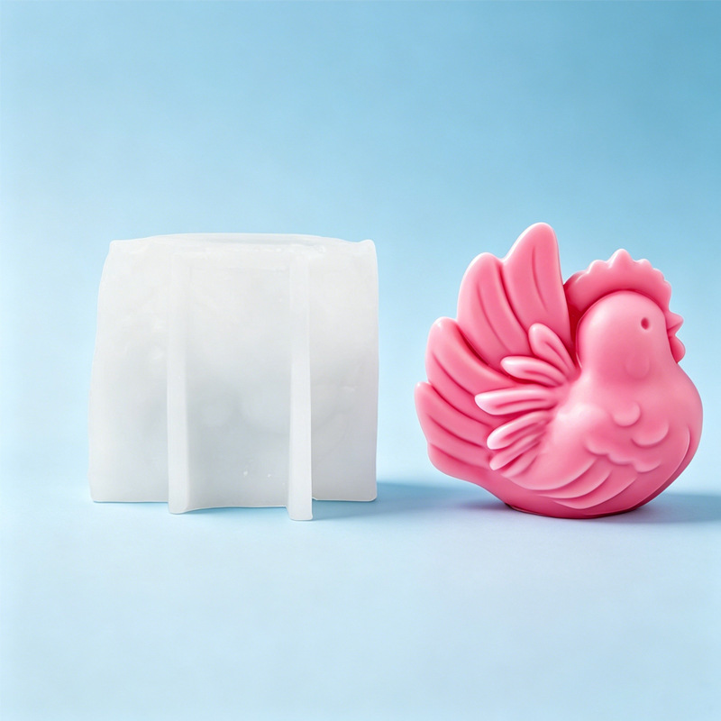 Molde de silicona de gallina d - Candle Supplies Storage reseña y precio