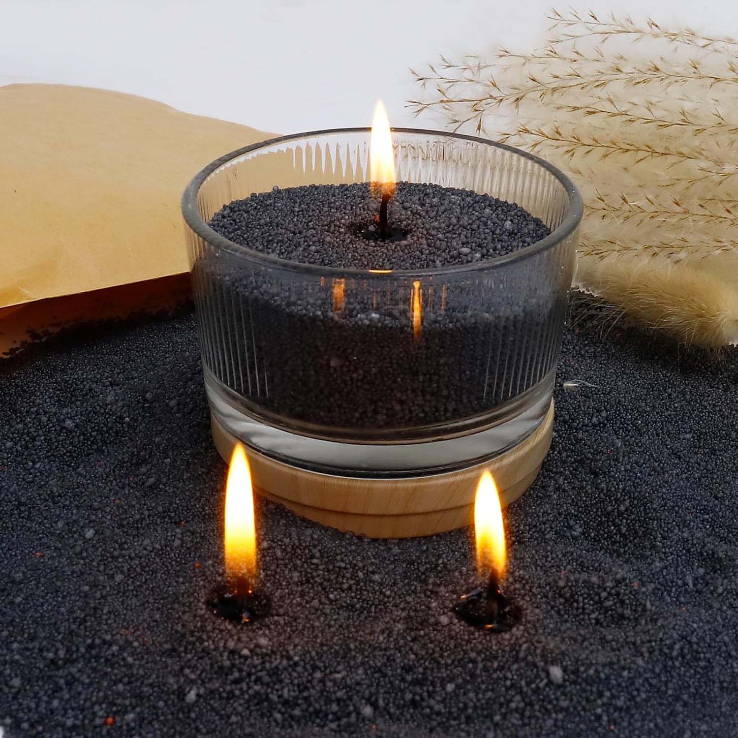 Arena Negra para Velas con Mec - Candle Supplies Storage reseña y precio